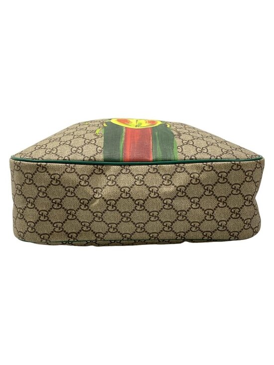 Gucci Backpack Children\'s GG Supreme Beige Green Multi Beetle Print main image 8